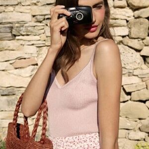 Rouje lavender Lili knit top in size 34/0/XS